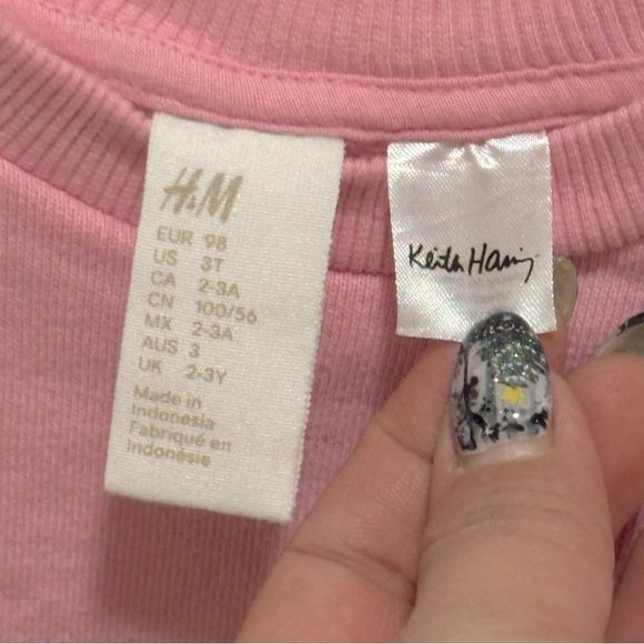 Keith Haring “LOVE” Sweatshirt Dress - Toddler 3T - Picture 2 of 3